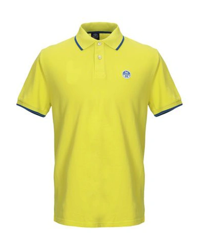 Shop North Sails Polo Shirt In Yellow