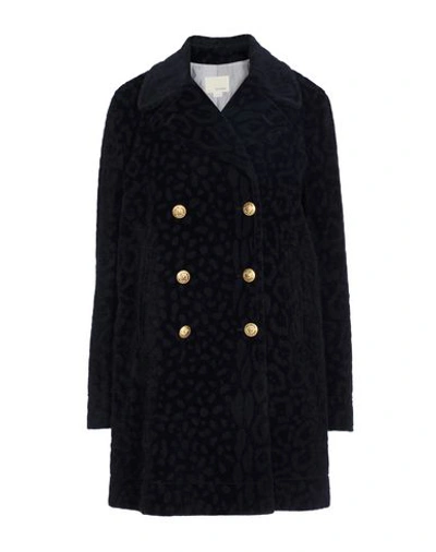 Shop Band Of Outsiders Coat In Dark Blue