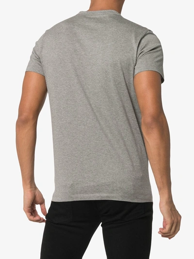 Shop Moncler Logo T-shirt In Grey