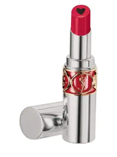 Shop Saint Laurent Volupté Plump-in Color Plumping Lip Balm In 6 Lunatic Red