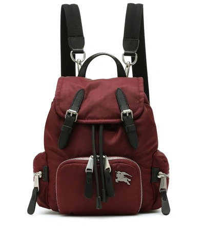 Shop Burberry The Small Rucksack Backpack In Red