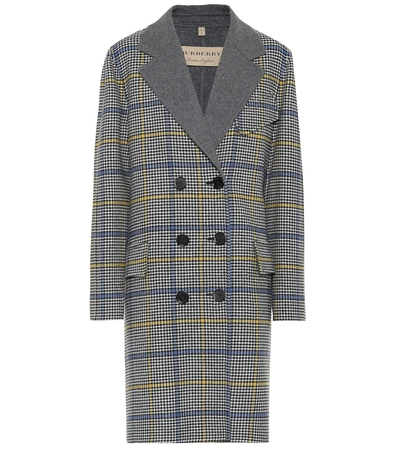 Shop Burberry Double-faced Wool And Cashmere Coat In Grey