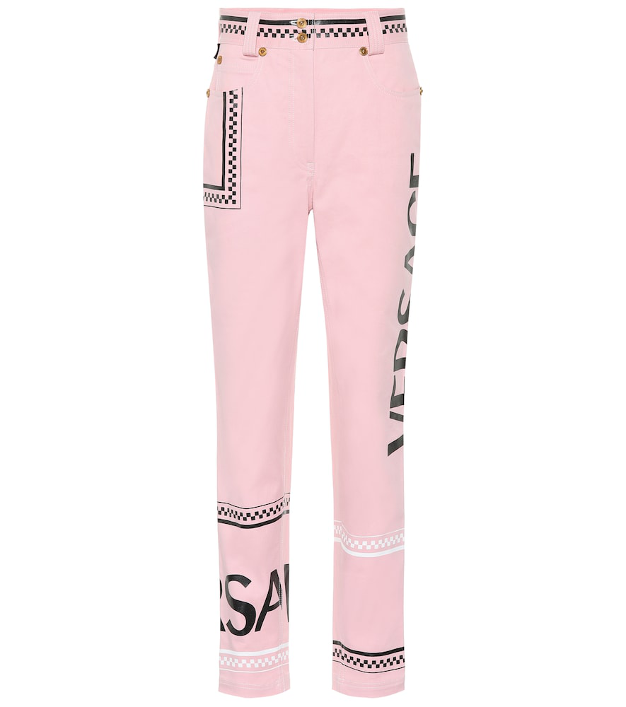 versace pink jeans