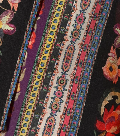 Shop Etro Printed Silk Crêpe Blouse In Multicoloured