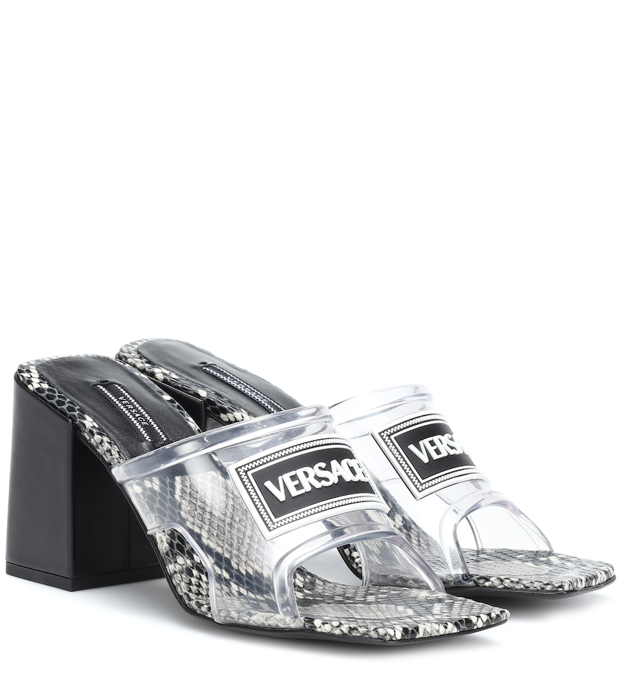 versace transparent heels