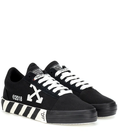 Shop Off-white Low Top Sneakers In Black