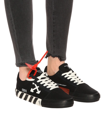 Shop Off-white Low Top Sneakers In Black