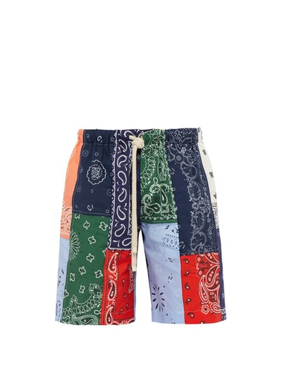 Loewe Bandana Patchwork Shorts In Multi | ModeSens
