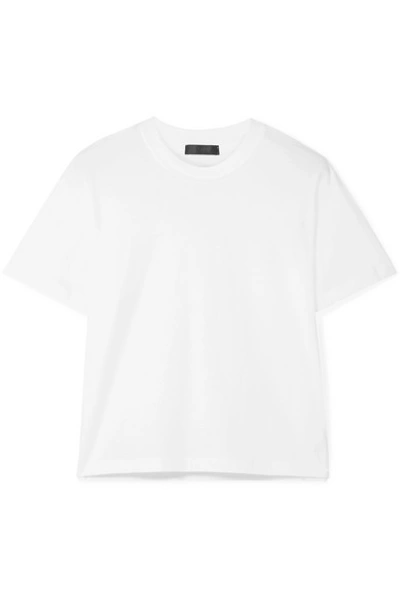 Shop Atm Anthony Thomas Melillo Boy Cotton-jersey T-shirt In White