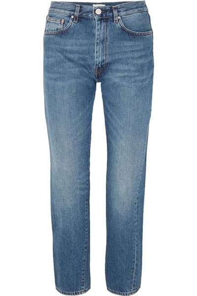 Shop Totême Mid-rise Straight-leg Jeans In Mid Denim