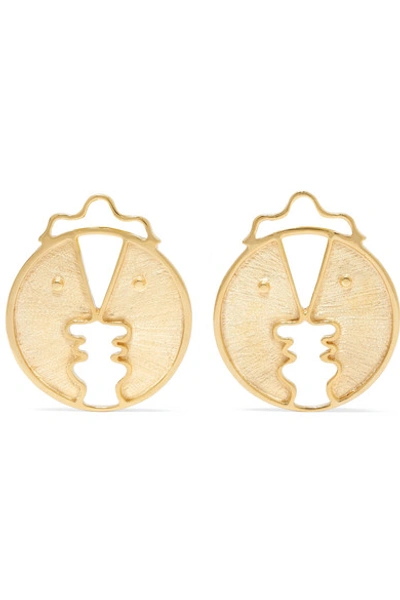 Shop Paola Vilas Henri Gold-plated Earrings