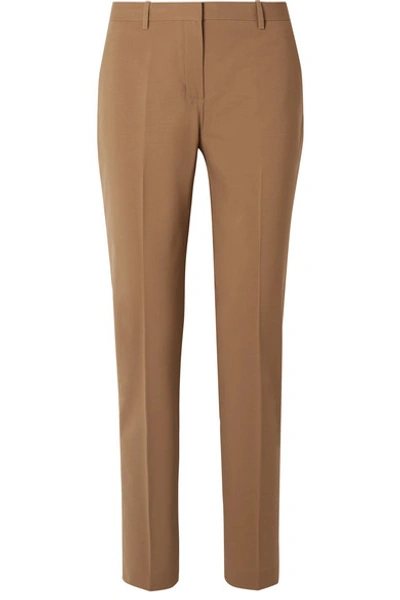 Shop Theory Wool-blend Straight-leg Pants In Sand