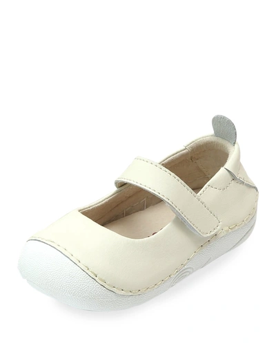 Shop L'amour Shoes Girl's Emily Leather Classic Mary Jane, Baby In Cream