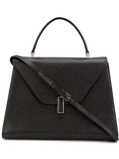 Shop Valextra Single Handle Shoulder Bag - Black