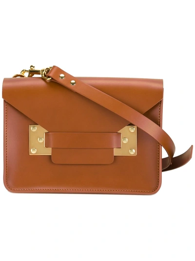 Shop Sophie Hulme 'milner' Mini Bag - Brown