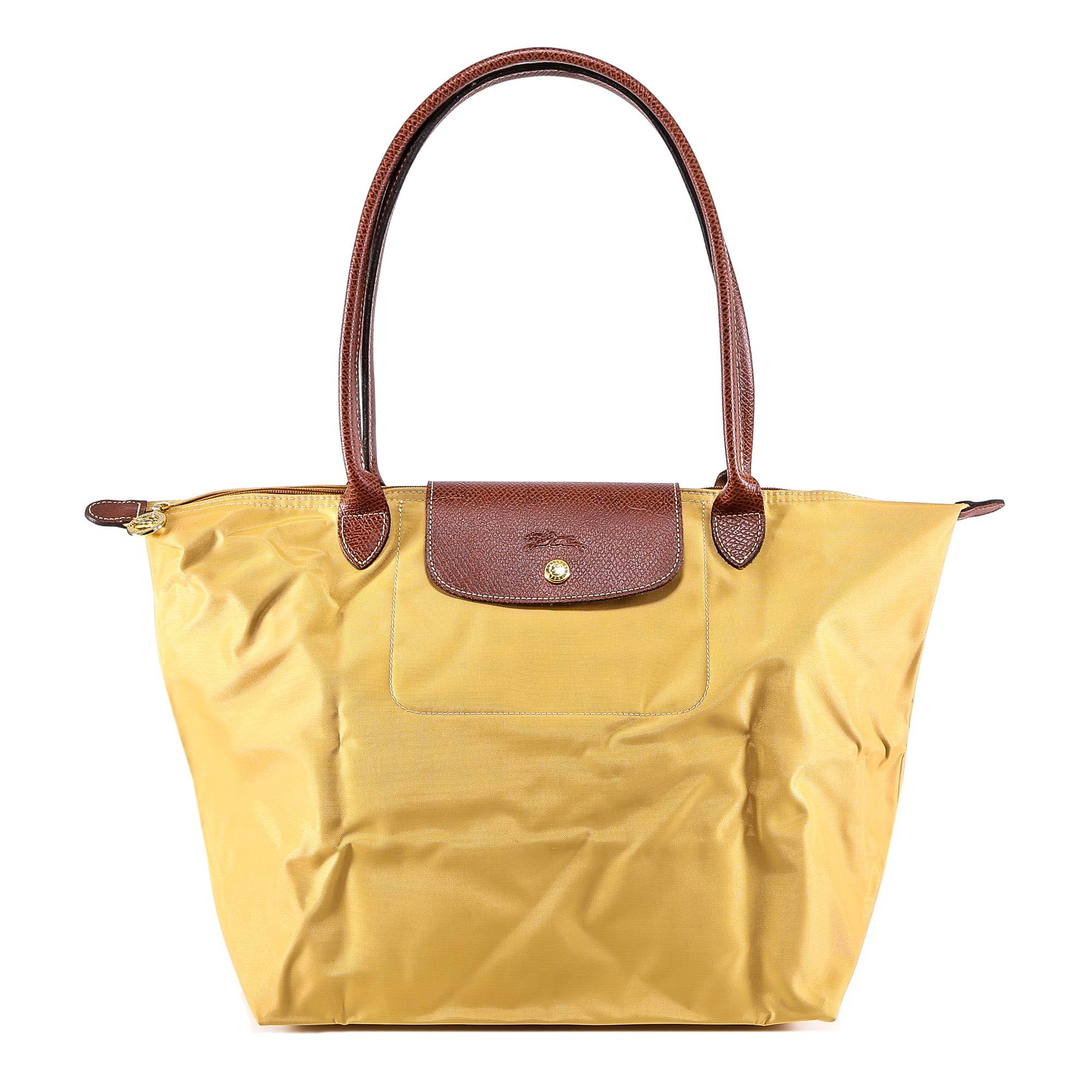 longchamp yellow tote bag