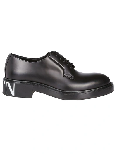 Shop Valentino Vltn Derby Shoes In Black