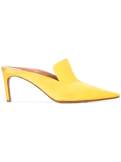 Shop Altuzarra ‘davidson' Loafer Mules In Yellow