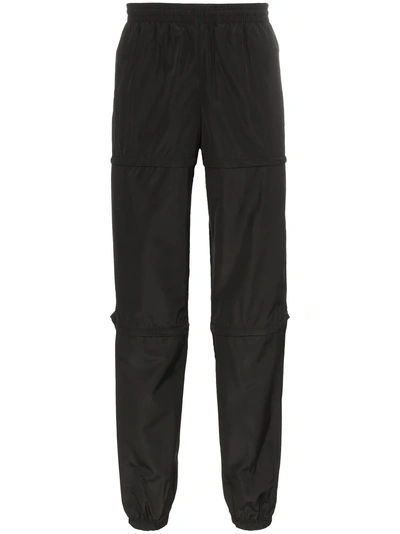 Shop Balenciaga Zip Panel Sweatpants In Black