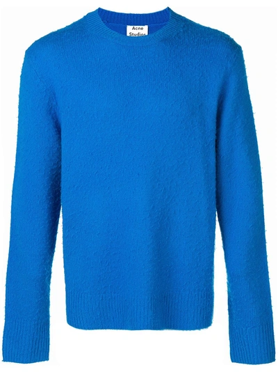 Shop Acne Studios Peele Crew Neck Sweater - Blue