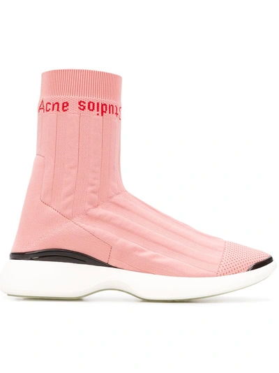 Shop Acne Studios Batilda As Reverse Sneakers - Pink