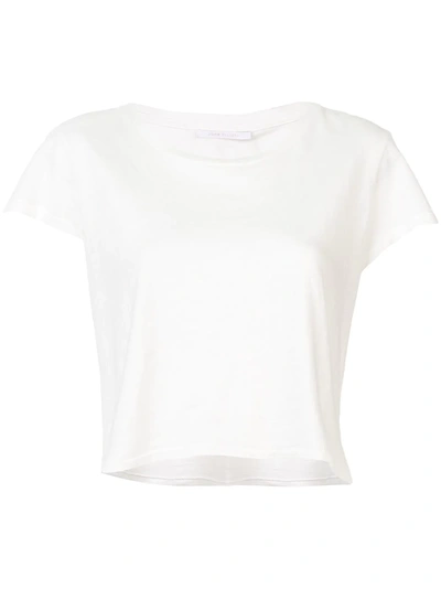 Shop John Elliott Jersey Cropped T-shirt In White