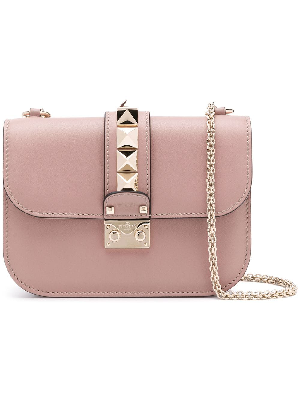 Valentino Garavani Valentino Glam Lock Shoulder Bag Small - Neutrals |  ModeSens