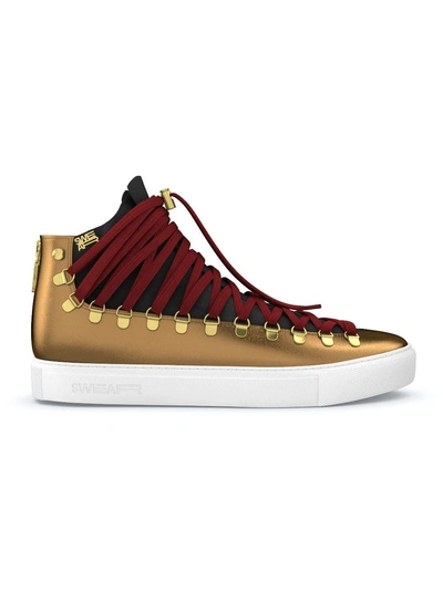 Shop Swear Redchurch Mid In Gold/white/black/red