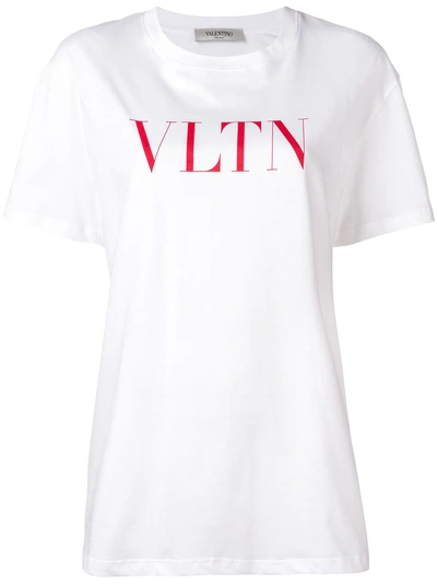 VALENTINO VLTN印花T恤 - 白色
