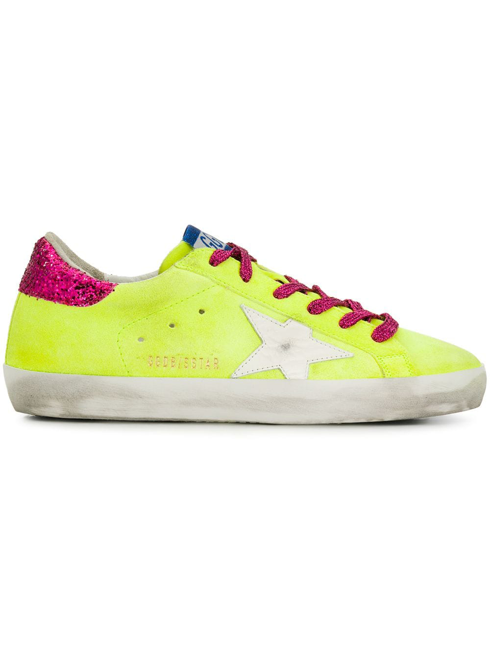 golden goose neon yellow