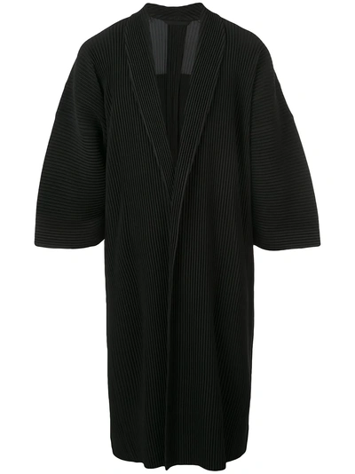 Shop Issey Miyake Homme Plissé  Oversized Kimono - Black
