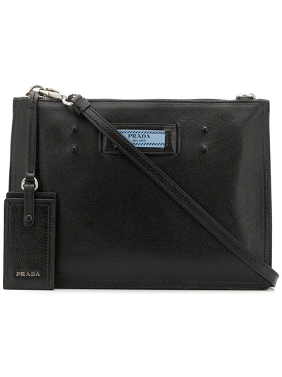 Shop Prada Etiquette Crossbody Bag - Black