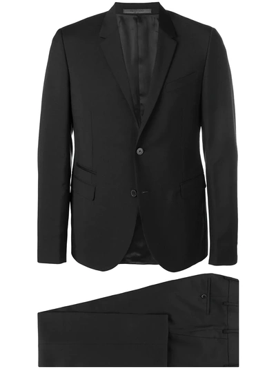 Shop Valentino Slim-fit Suit In Black