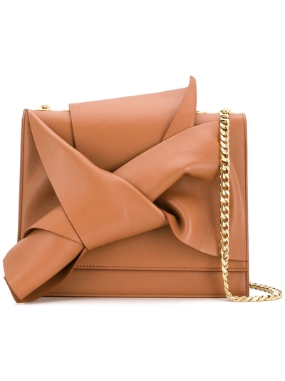 Shop N°21 Nº21 Knot Detail Shoulder Bag - Brown