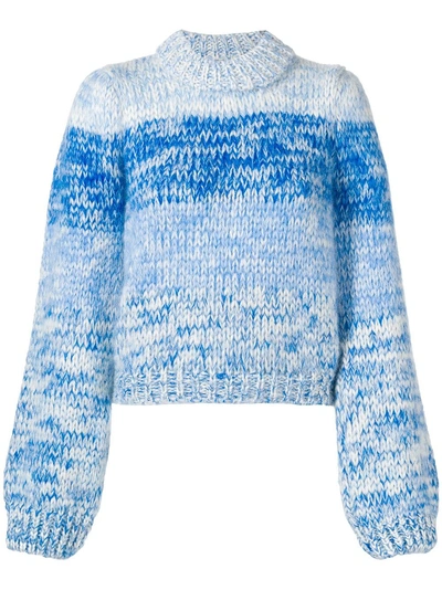 Shop Ganni Julliard Sweater - Blue