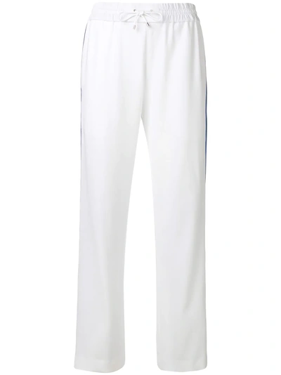 Shop Kenzo Side Stripe Track Pants - White