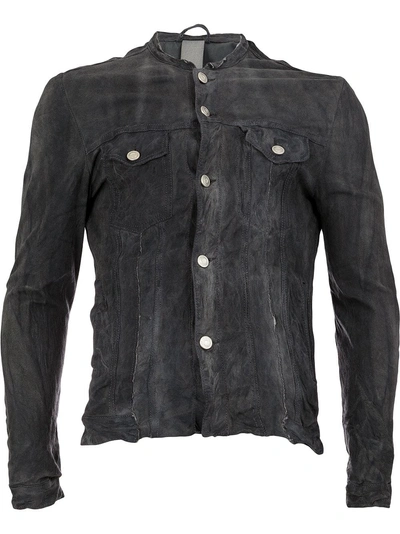 Shop Giorgio Brato Wrinkled Effect Jacket In Grey