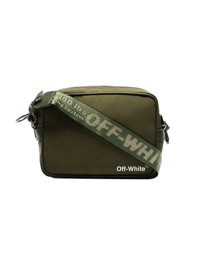 Off-white Logo Strap Crossbody Bag In 4301 Green