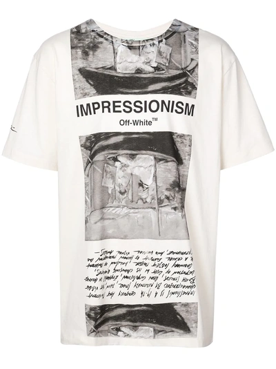 OFF-WHITE IMPRESSIONISM T恤 - 白色