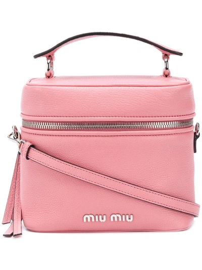 Shop Miu Miu Madras Bucket Bag - Pink
