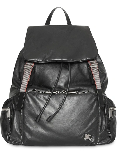 Shop Burberry The Extra Large Rucksack In Nappa Leather In Black