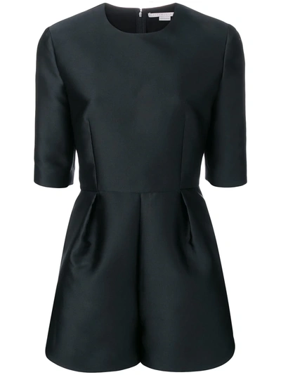 Shop Stella Mccartney Three-quarter Length Sleeves Playsuit - Black