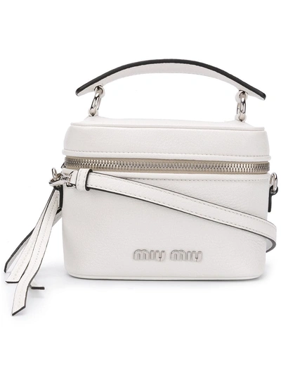 Shop Miu Miu Mini Shoulder Bag - White