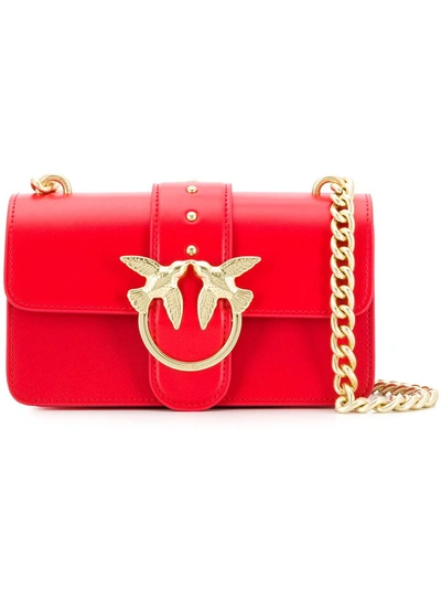 Shop Pinko Mini Love Simply 2 Shoulder Bag - Red