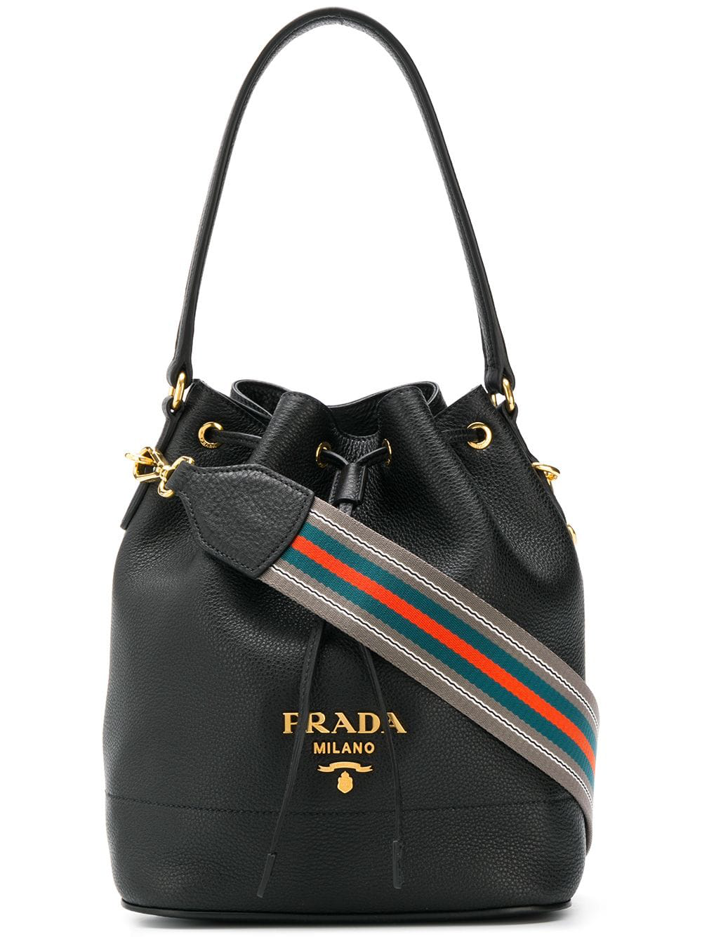 Prada Classic Bucket Bag - Black | ModeSens