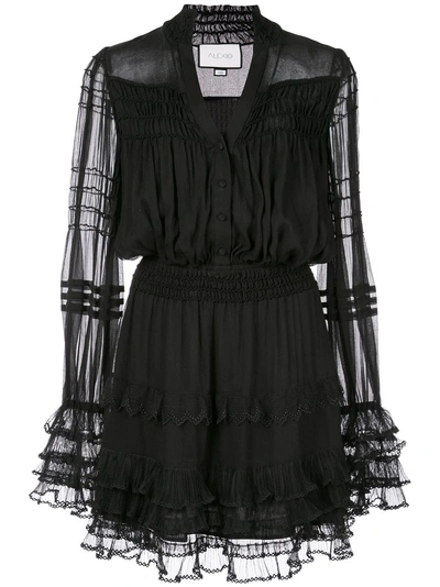 Shop Alexis Shannon Ruffled Dress - Black