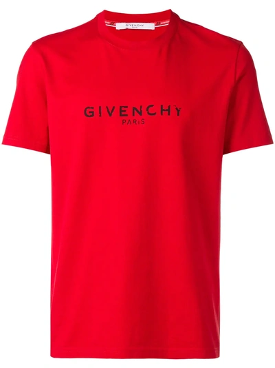 Shop Givenchy Paris Vintage T-shirt - Red