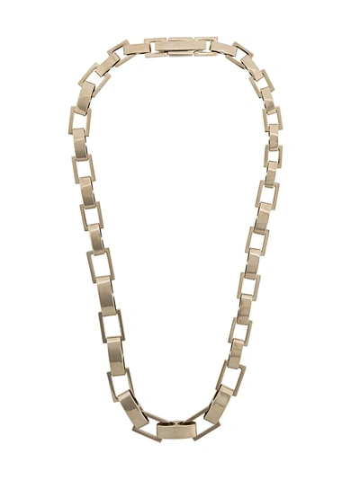 Shop Gucci Chain Link Style Necklace - Gold