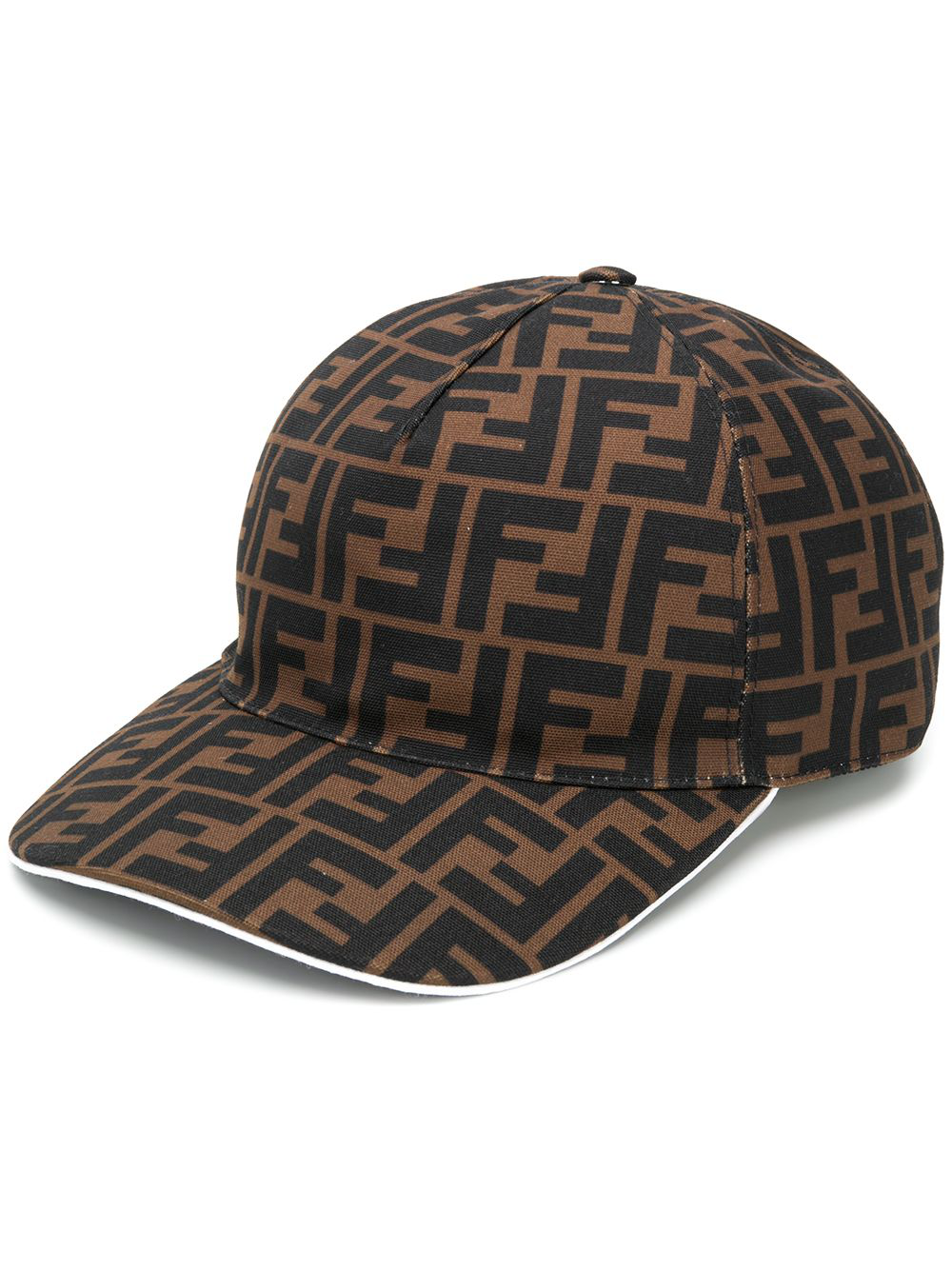 Fendi Monogram Baseball Cap - Brown In 