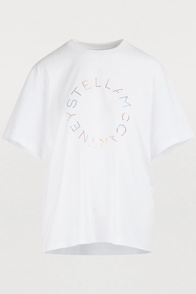 Shop Stella Mccartney Logo T-shirt In 9000 - Pure White